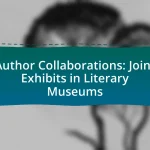 Author Collaborations: Joint Exhibits in Literary Museums