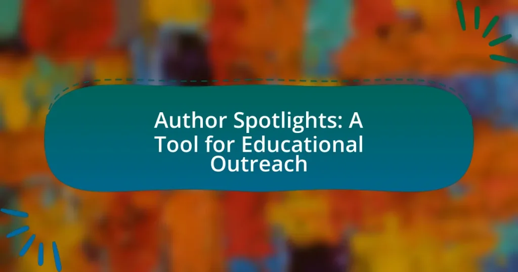 Author Spotlights: A Tool for Educational Outreach