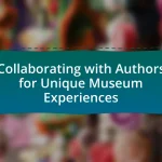 Collaborating with Authors for Unique Museum Experiences
