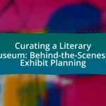 Curating a Literary Museum: Behind-the-Scenes of Exhibit Planning