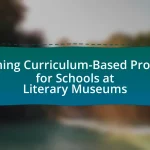 Designing Curriculum-Based Programs for Schools at Literary Museums