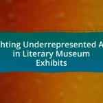 Highlighting Underrepresented Authors in Literary Museum Exhibits