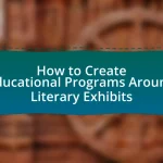 How to Create Educational Programs Around Literary Exhibits