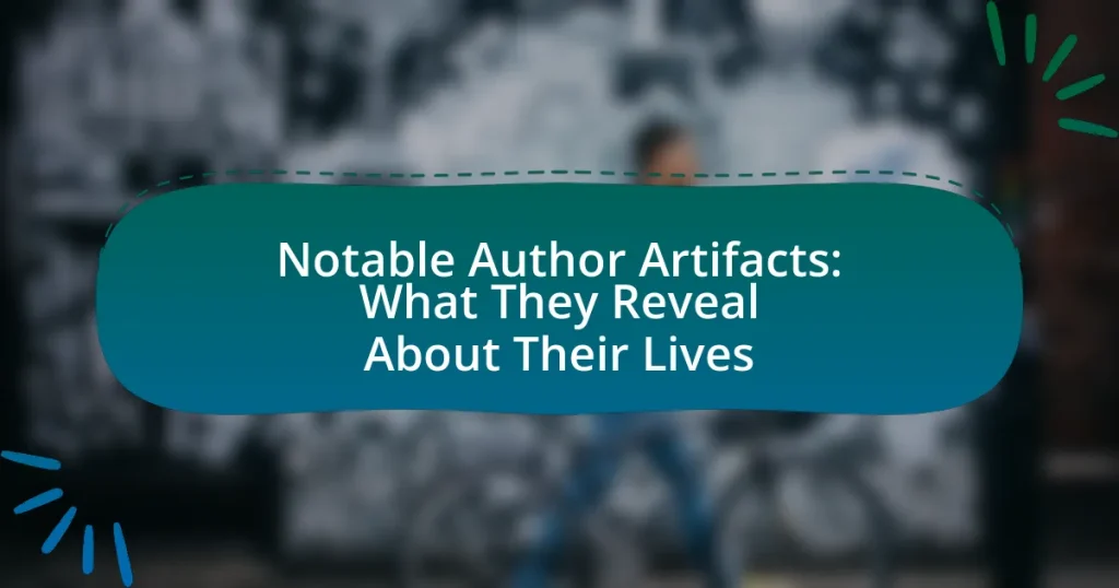 Notable Author Artifacts: What They Reveal About Their Lives