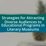 Strategies for Attracting Diverse Audiences to Educational Programs in Literary Museums