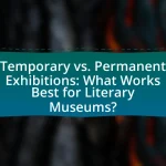 Temporary vs. Permanent Exhibitions: What Works Best for Literary Museums?