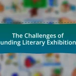 The Challenges of Funding Literary Exhibitions