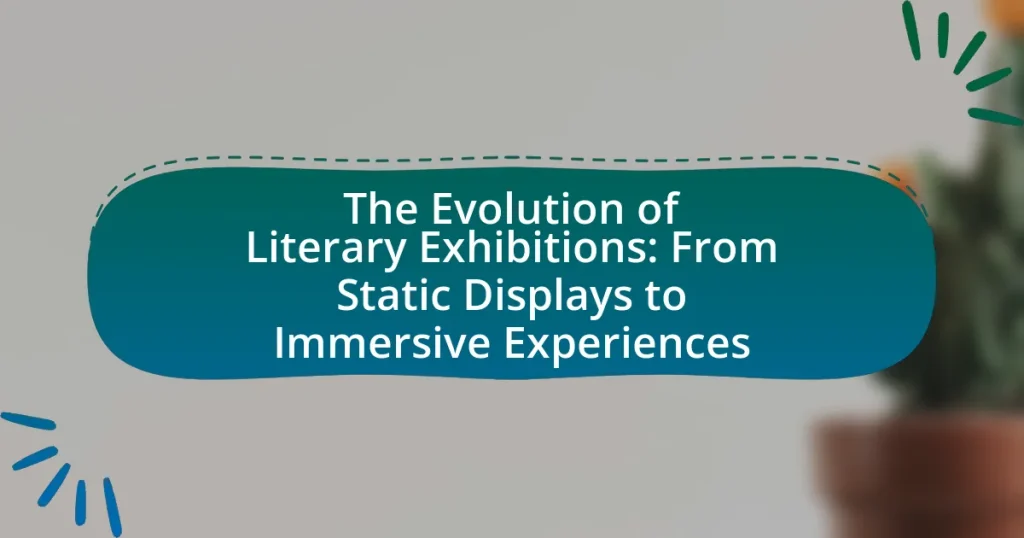 The Evolution of Literary Exhibitions: From Static Displays to Immersive Experiences