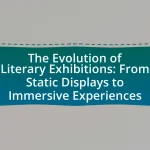 The Evolution of Literary Exhibitions: From Static Displays to Immersive Experiences