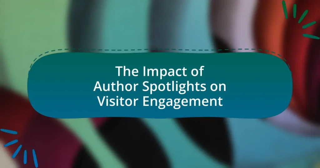The Impact of Author Spotlights on Visitor Engagement