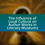 The Influence of Local Culture on Author Works in Literary Museums
