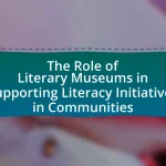 The Role of Literary Museums in Supporting Literacy Initiatives in Communities