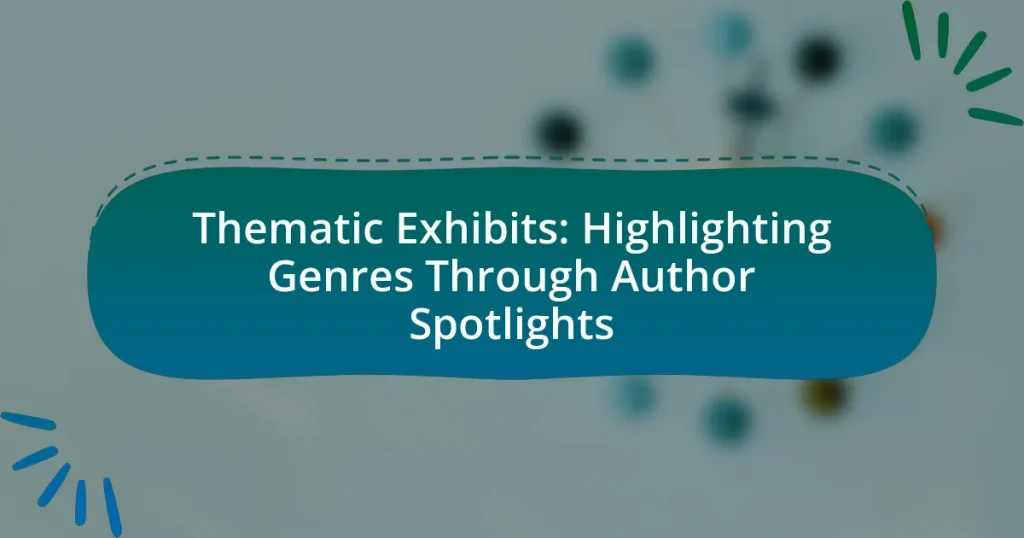 Thematic Exhibits: Highlighting Genres Through Author Spotlights