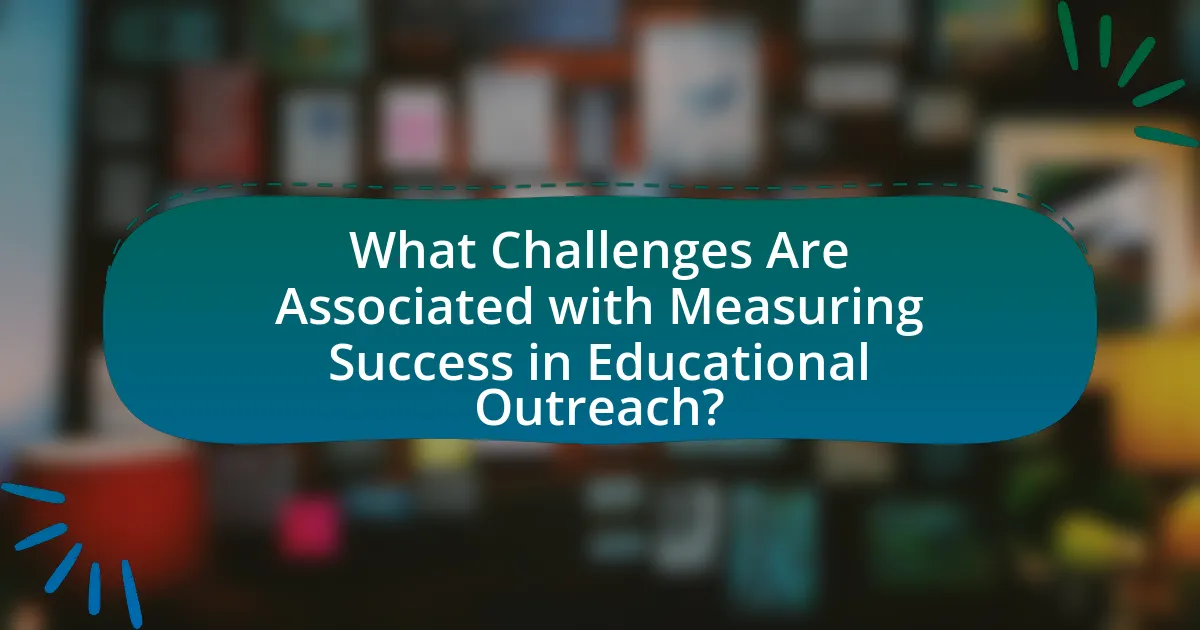 What Challenges Are Associated with Measuring Success in Educational Outreach?