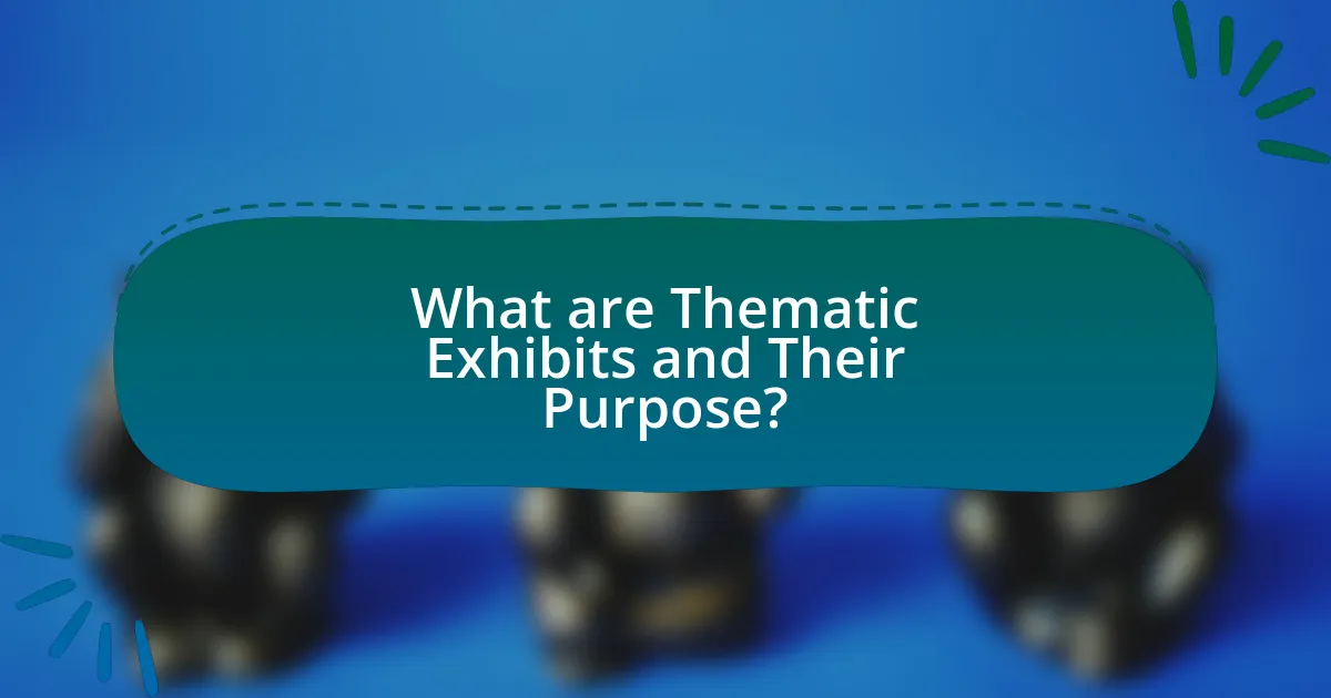 What are Thematic Exhibits and Their Purpose?