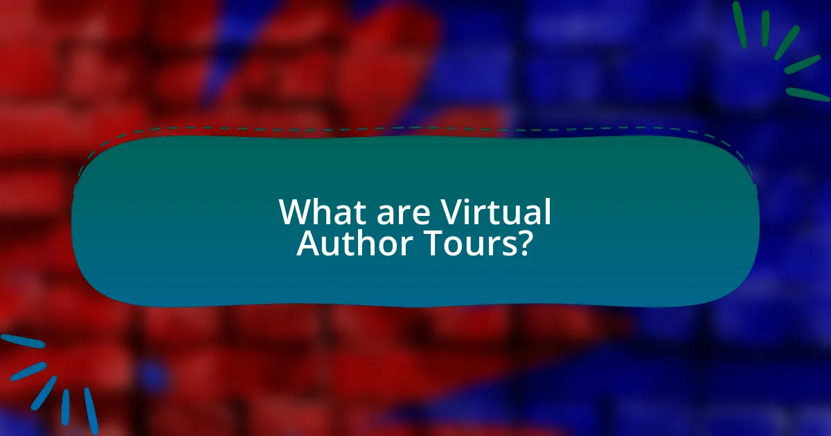 What are Virtual Author Tours?