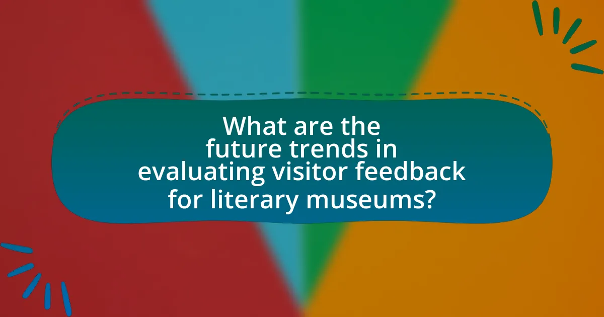 What are the future trends in evaluating visitor feedback for literary museums?