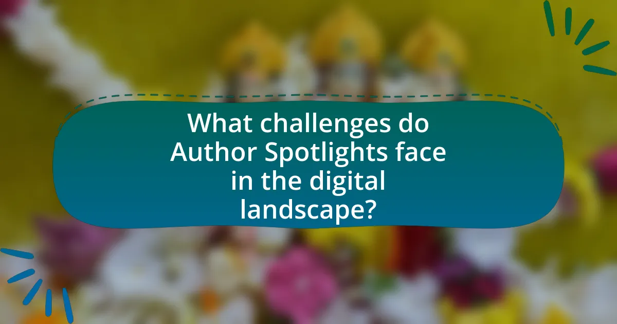 What challenges do Author Spotlights face in the digital landscape?