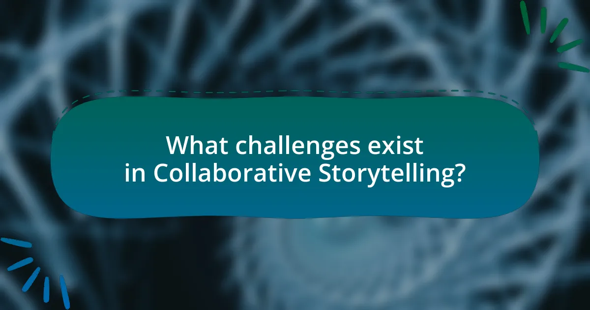 What challenges exist in Collaborative Storytelling?