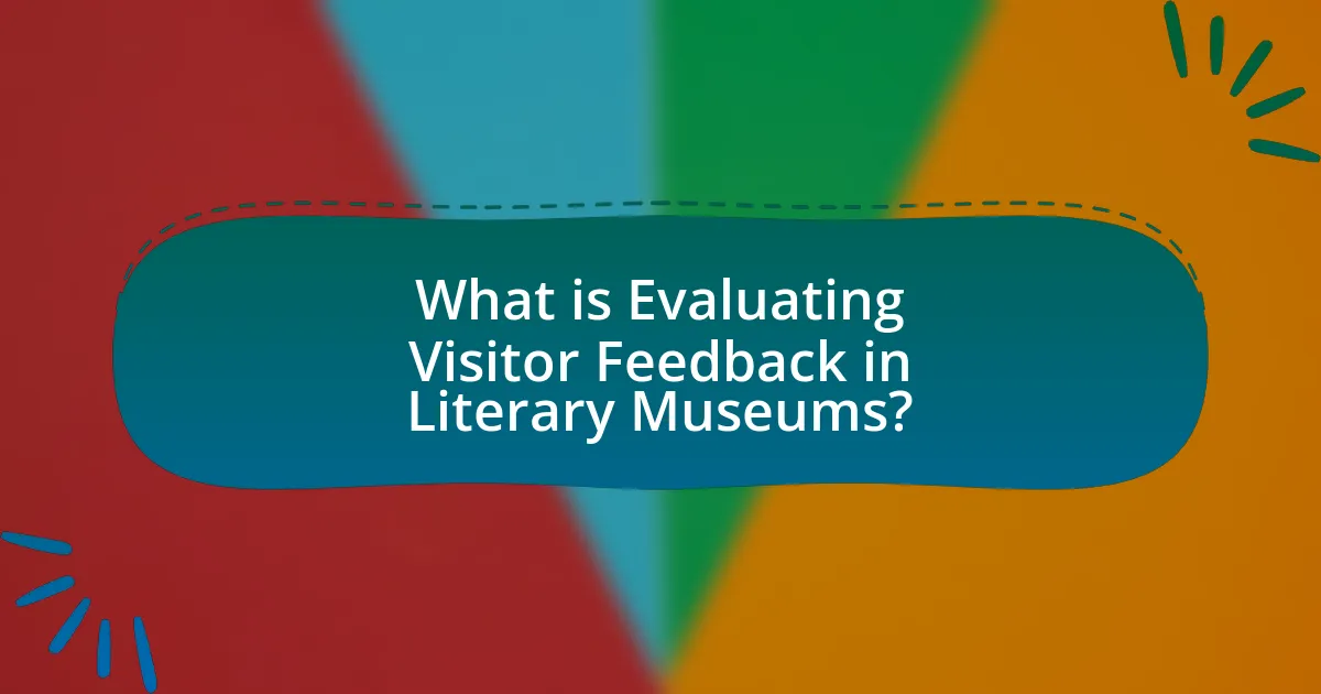 What is Evaluating Visitor Feedback in Literary Museums?